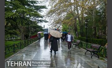 روز طبیعت بارانی در بوستان ملت 22
