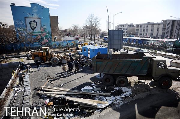 زیرگذر استاد معین قبل از افتتاح 59