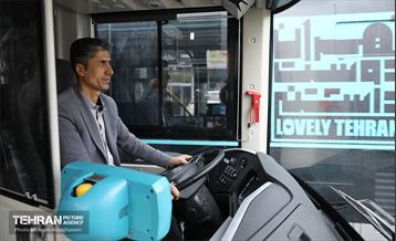 بهره‌برداری از اتوبوس های برقی شهر تهران 15