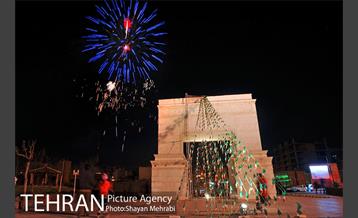 جشن بزرگ روز جمهوری اسلامی در منطقه گردشگری عباس آباد