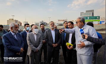 آیین بهره برداری از پنج پروژه جمع آوری و هدایت آب های سطحی در تهران  9