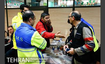 نشست خبری آتش سوزی ساختمان اداری میدان ولیعصر(عج) 1