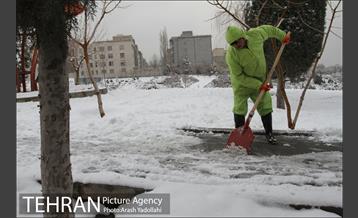 بارش برف در تهران 5