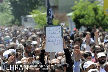 تشییع پیکر شهدای حادثه تروریستی تهران 32