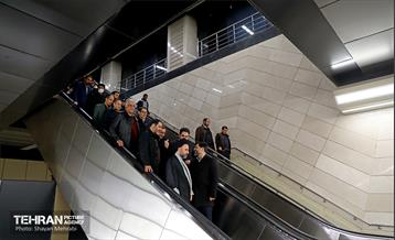 تست گرم بخش میانی خط ۶ مترو تهران 7