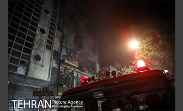 آتش‌سوزی ساختمان چهار طبقه در خیابان فخر رازی 6