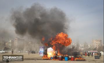 تمرین سراسری زلزله در بوستان ولایت 33