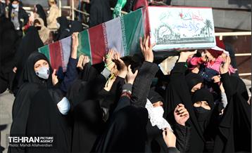 مراسم تشییع پیکر ۱۵۰ شهید گمنام در تهران 2