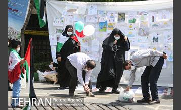 راهپیمایی نمادین روز قدس در میدان فلسطین 15