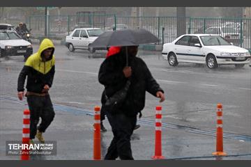 بارش باران پاییزی در تهران 18