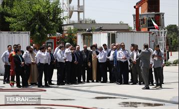 بازدید نمایندگان مجلس از مرکز آموزش بین‌المللی آتش‌نشانی 25