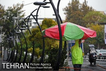 بارش باران پاییزی در تهران 19