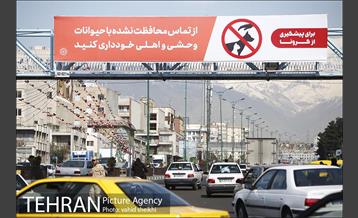 اکران محیطی پیامهای آموزشی پیشگیری از کرونا 7
