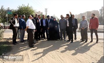 بازدید مدیران شهری از پروژه باغ راه حضرت فاطمه(س) 23