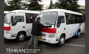 آیین بهره برداری از ۱۱۰ دستگاه اتوبوس و مینی بوس ناوگان حمل و نقل عمومی تهران 9