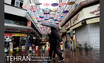 بارش باران بهاری در تهران 18