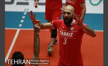 دیدار تیم های والیبال پیکان تهران و شهرداری تبریز