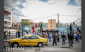 تکیه سیار عزای حسینی در پایانه تاکسیرانی سازمان آب 17