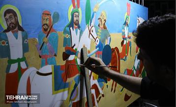 عزاداری شب هفتم محرم در خیمه هنر 14