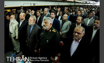 افتتاح خط ۸ متروی تهران با حضور قالیباف و لاریجانی 5