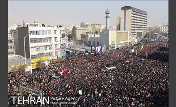 تشییع پیکر سپهبد قاسم سلیمانی و شهدای مقاومت در تهران  28