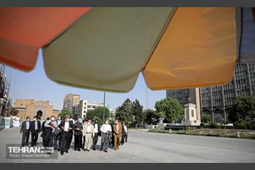 بازدید پیروز حناچی و مهدی چمران از پروژه خانه شهر(بلدیه قدیم) 26