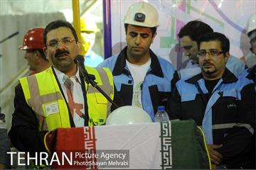 ورود دستگاه تمام مکانیزه(TBM) به ایستگاه مترو شهدا 19