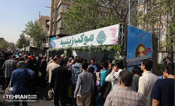 خدمت‌رسانی موکب زینبیه(س) منطقه ۸ در مصلای تهران 6