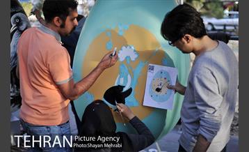 جشنواره تخم مرغ رنگی در بلوار کشاورز 31