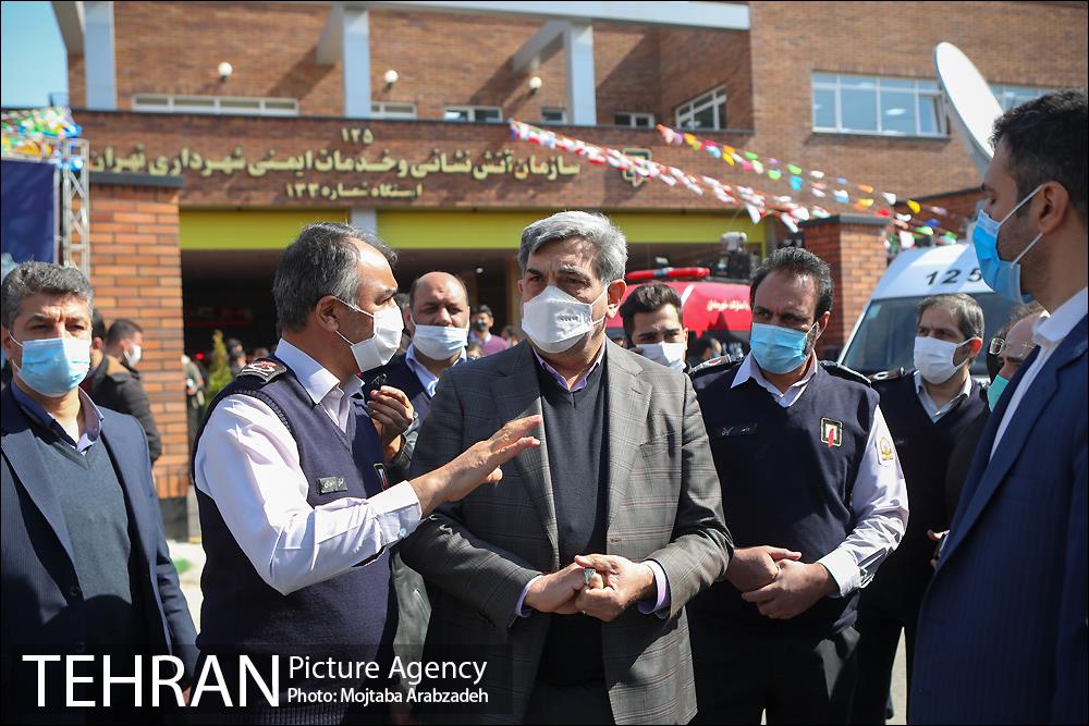 آیین افتتاح از سه ایستگاه و رونمایی از تجهیزات جدید سازمان آتش نشانی 42