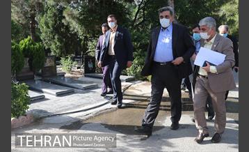 حضور شهردار تهران در بهشت زهرا(س) و مزار شهدای آتش نشان 2