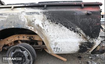 خسارات وارده به خودروهای آتش نشانی شهر تهران 10