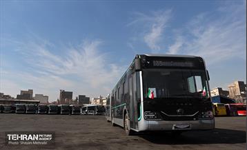 ورود اتوبوس‌های دوکابین جدید به تهران 3