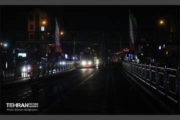 تست تراموای چرخ لاستیکی در تهران 14