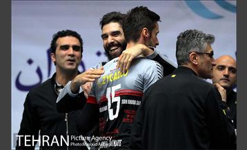 دیدار تیم های والیبال بانک سرمایه و هاوش گنبد