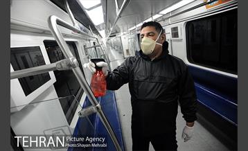 عملیات ضد عفونی کردن مترو تهران 29