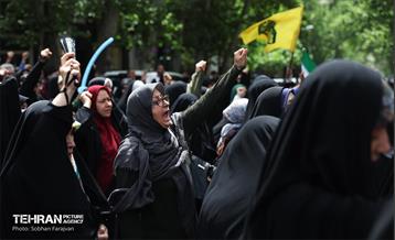 تجمع ضد اسرائیلی در میدان فلسطین 6