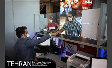 رعایت پروتکل های بهداشتی در پردیس سینمایی ملت 25