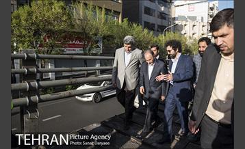 بازدید شهردار تهران از بازسازی پل کریمخان 5