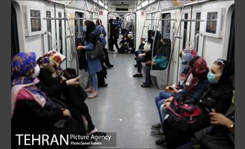 بازدید سخنگوی دولت از طرح استفاده اجباری ماسک در مترو 24