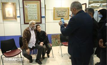 بازدید هنرمندان پیشکسوت و وزیر ارشاد از نمایشگاه قرآن 24