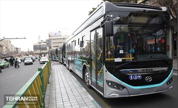 بهره‌برداری از اتوبوس های برقی شهر تهران 30