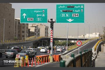 اینجا کارگاهه؛ پل تقاطع غیر همسطح در بزرگراه شهید باقری 12