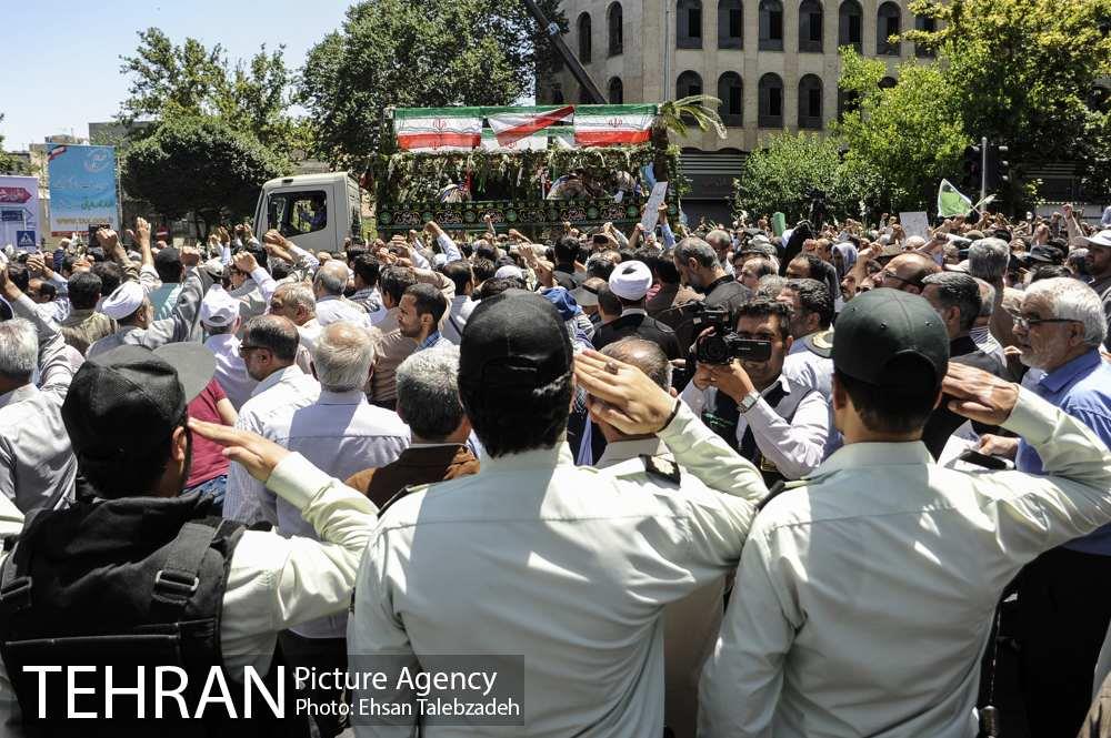 تشییع پیکر شهدای حادثه تروریستی تهران 16
