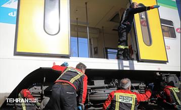 برخورد دو قطار متروی کرج - تهران 18