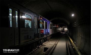 تست گرم بخش شمالی خط ۶ مترو تهران 7