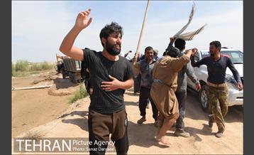 بازدید شهردار تهران از منطقه سیل زده پل قدرت آباد دشت آزادگان 22