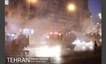 آئین رونمایی از تجهیزات جدید سازمان آتش نشانی پایتخت در ضدعفونی اماکن عمومی 20