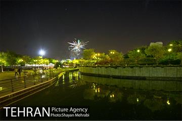 نور افشانی دریاچه باغ هنر اراضی عباس آباد به مناسب عید غدیر خم 14