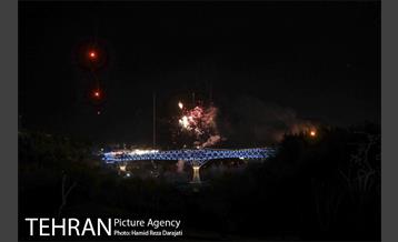 نورافشانی ویژه پُل طبیعت در شب نوروز ۱۴۰۰